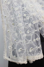 Dyeable Trendy Net Sequins Work Dupatta - Luxurion World