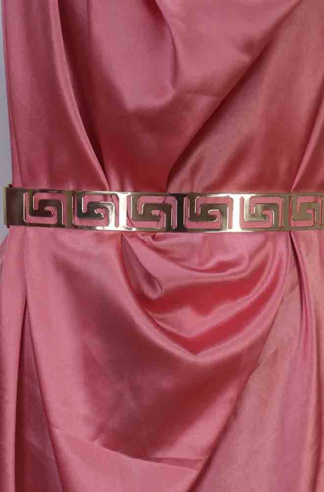 Gold & Black Metallic Elastic Belt - Stylish Accessory for Professionals - Luxurion World