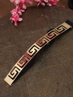 Gold & Black Metallic Elastic Belt - Stylish Accessory for Professionals - Luxurion World