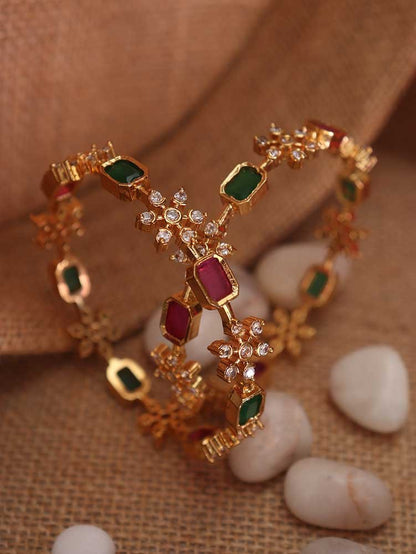 Shop Luxurion World's Golden Charm Bangles - Elevate Your Style - Luxurion World