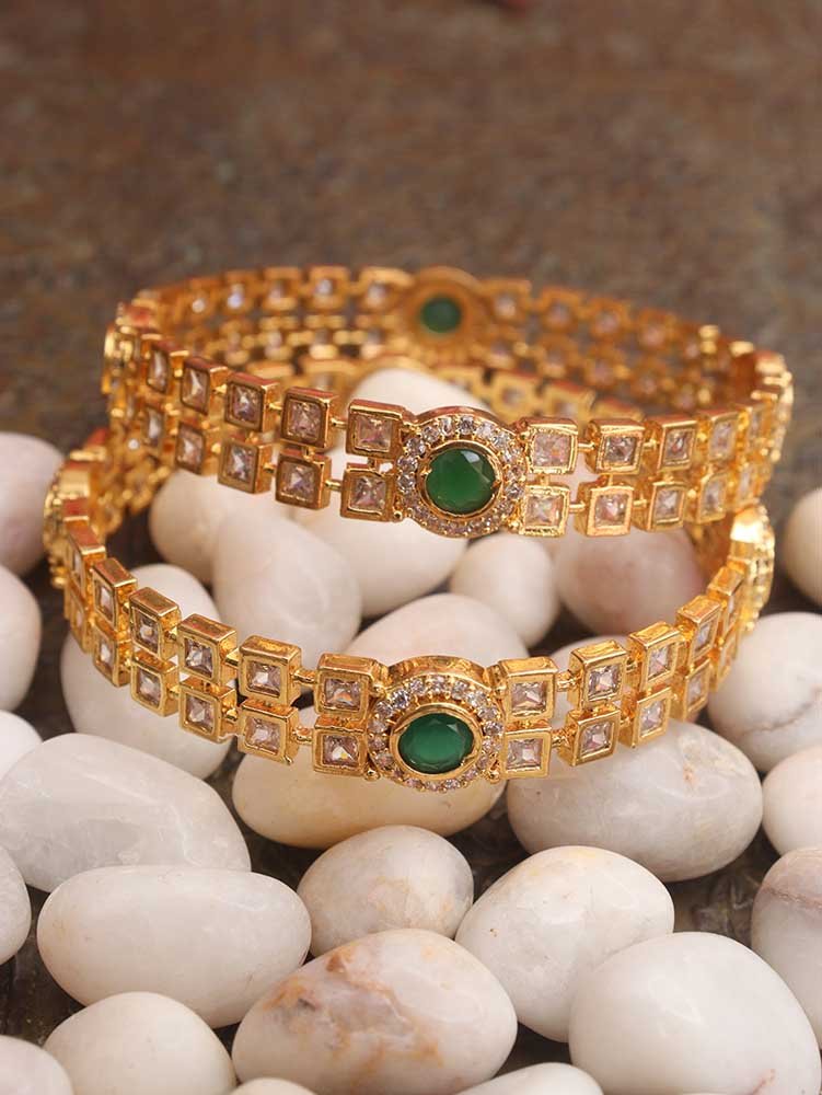 Shop Luxurion World's Golden Brass Bangles for Indian Elegance - Luxurion World