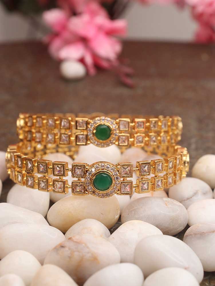 Shop Luxurion World's Golden Brass Bangles for Indian Elegance - Luxurion World