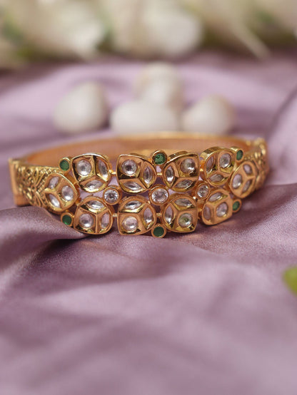 Luxurion World Bangles - Celebrate Indian Elegance with our Golden Brass Bangles - Add a Touch of Charm and Positivity to Your Traditional Outfits. - Luxurion World