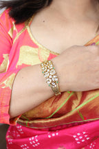 Luxurion World Bangles - Celebrate Indian Elegance with our Golden Brass Bangles - Add a Touch of Charm and Positivity to Your Traditional Outfits. - Luxurion World
