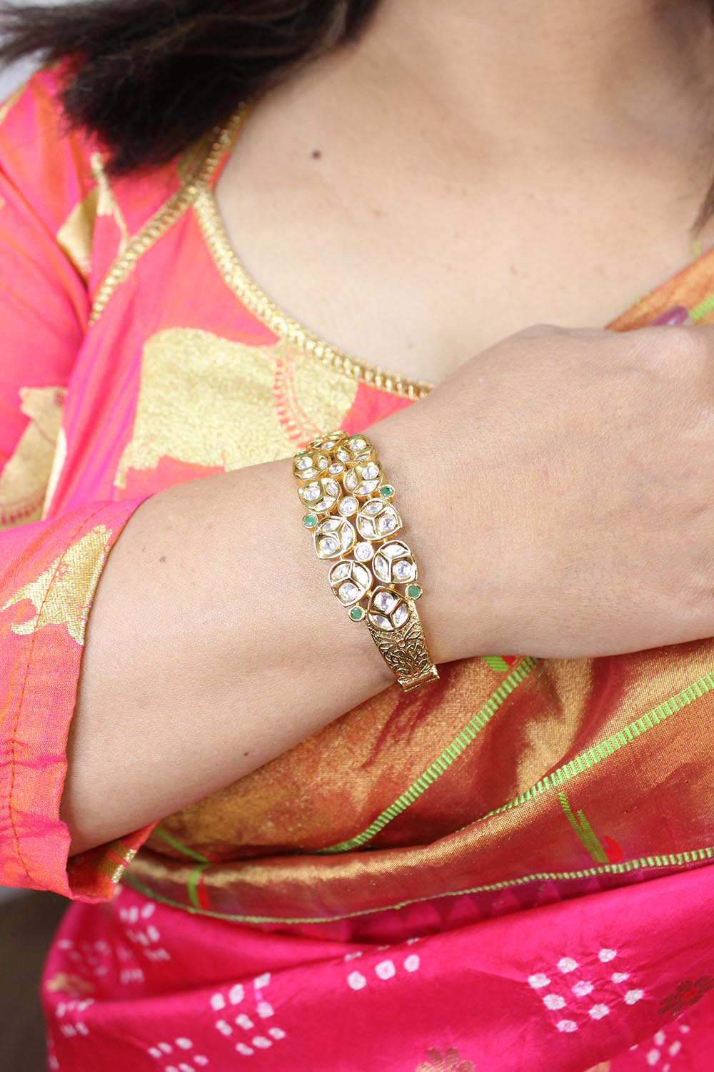 Luxurion World Bangles - Celebrate Indian Elegance with our Golden Brass Bangles - Add a Touch of Charm and Positivity to Your Traditional Outfits. - Luxurion World