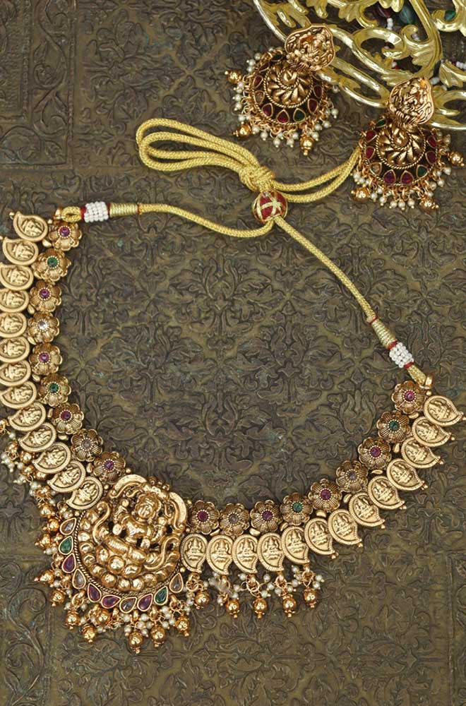 Indian Gold Necklace Online | 22K Gold Necklace Set Online | 22K Gold  Jewelry Online