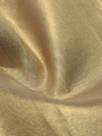 Golden Handloom Banarasi Tissue Silk Fabric ( 1 Mtr ) - Luxurion World