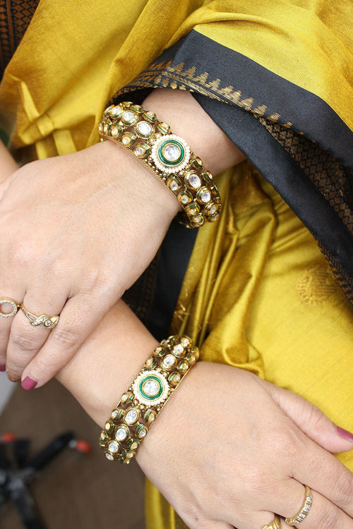 Shop Luxurion World's Indian Charm Bangle Set for Elegant Tradition - Luxurion World