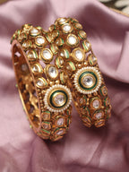 Shop Luxurion World's Indian Charm Bangle Set for Elegant Tradition - Luxurion World