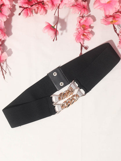 Golden Glam Stretch Belt - Add Sparkle and Style to Your Outfit - Luxurion World
