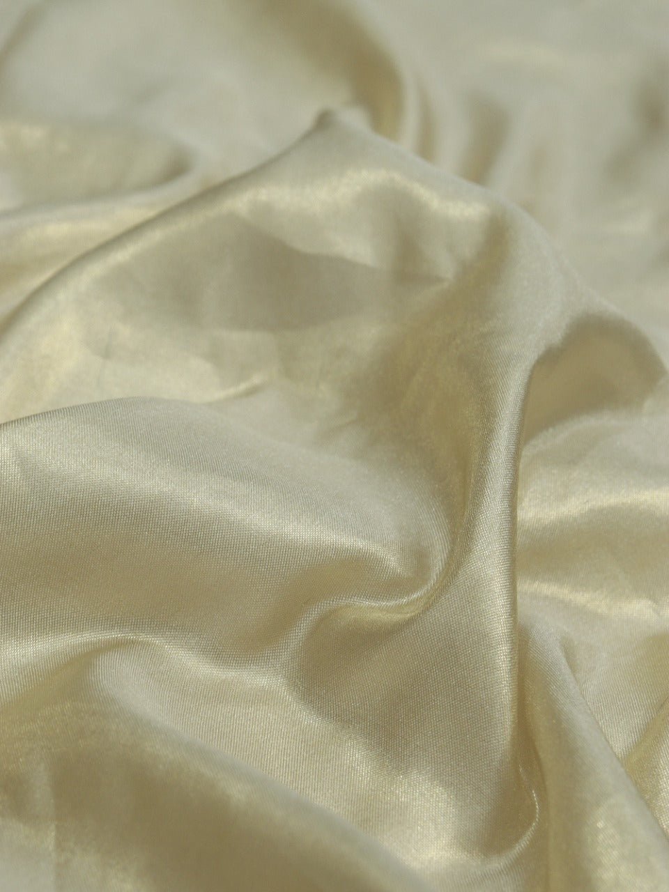 Golden Plain Soft Tissue Katan Silk Fabric (1 Mtr ) - Luxurion World
