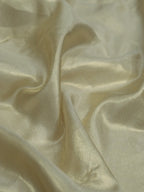 Golden Plain Soft Tissue Katan Silk Fabric (1 Mtr ) - Luxurion World