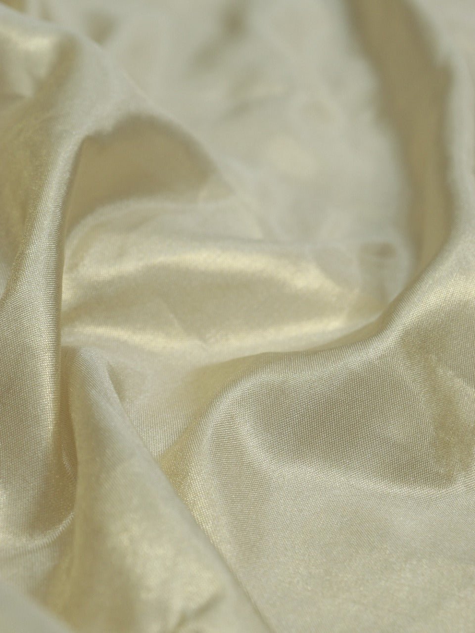 Golden Plain Soft Tissue Katan Silk Fabric (1 Mtr ) - Luxurion World