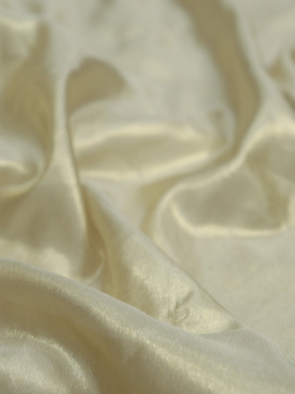 Golden Plain Soft Tissue Katan Silk Fabric (1 Mtr ) - Luxurion World