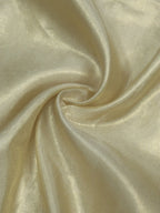 Golden Plain Soft Tissue Katan Silk Fabric (1 Mtr ) - Luxurion World
