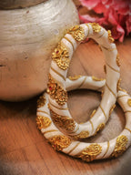 Golden Rajwadi Chuda Bangles - Luxurion World