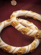 Golden Rajwadi Chuda Bangles - Luxurion World