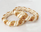 Golden Rajwadi Chuda Bangles - Luxurion World