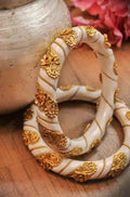 Golden Rajwadi Chuda Bangles - Luxurion World