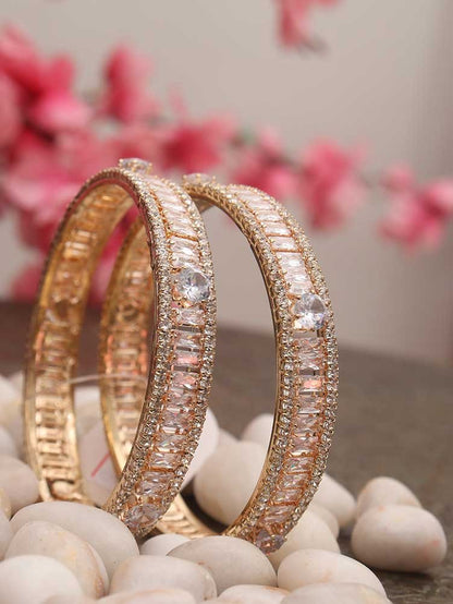 Luxurion World Bangles - Embrace Indian Elegance and Spread Charm with Our Golden Brass Bangles, Available Only in India. - Luxurion World