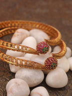 Indian Charm Bangles - Elevate Your Traditional Outfits with Elegance and Emotion - Add a Touch of Positivity to Every Occasion - Luxurion World