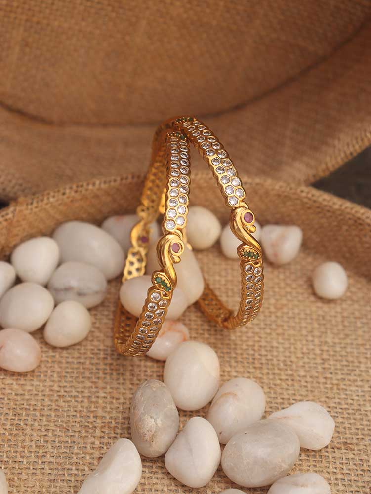 Luxurion World Bangles - Elevate Your Traditional Look - Add Elegance and Positivity to Your Outfit.