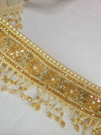 Handcrafted Golden Beaded Belt - Traditional Workmanship - Luxurion World
