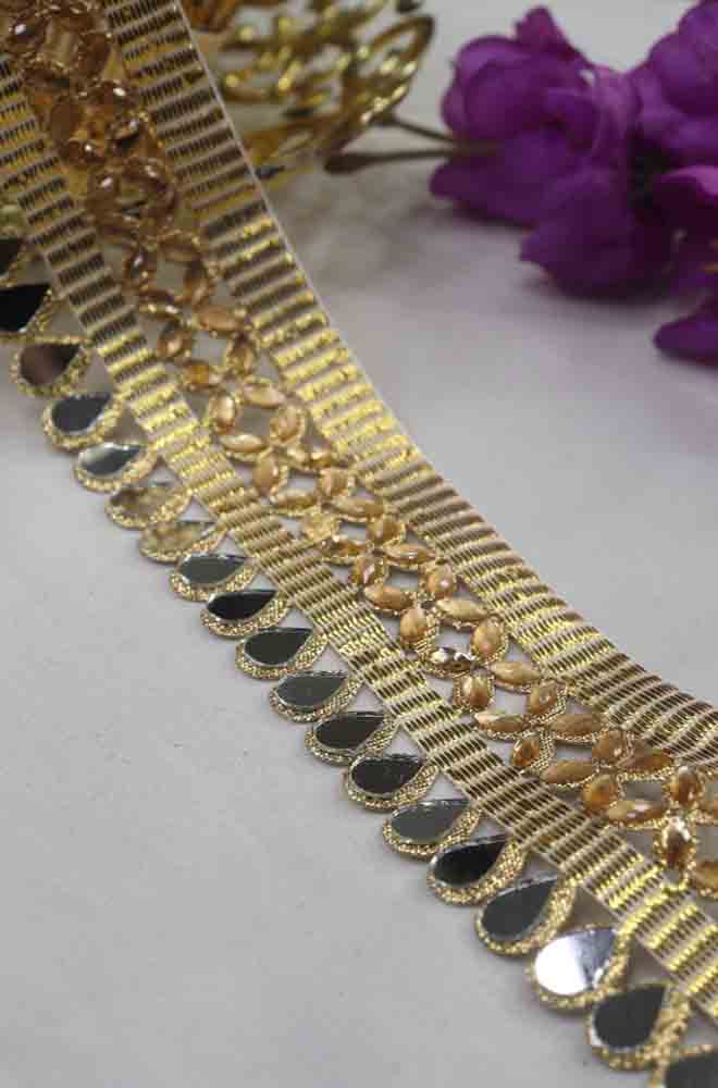 Fancy Laces - Elevate your Traditional & Western Outfits with Elegant Mirror Work - Enhance the Beauty of Your Attire with Statement Pieces. - Luxurion World