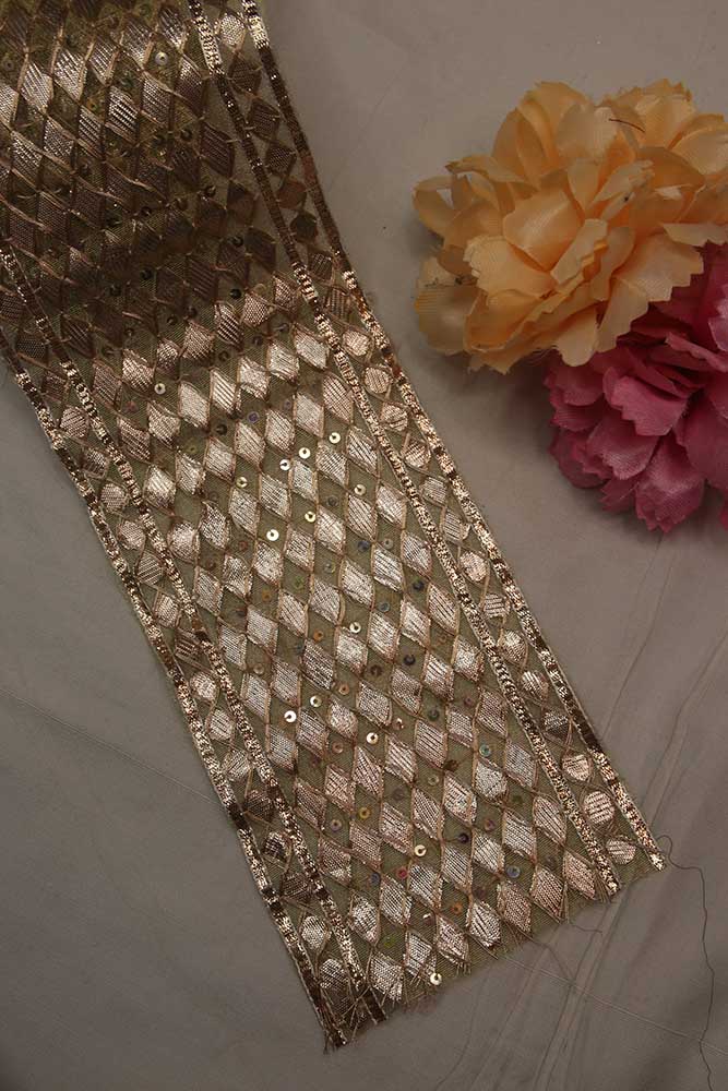 Golden Gota Work Fancy Lace - Elevate Your Style with Elegance