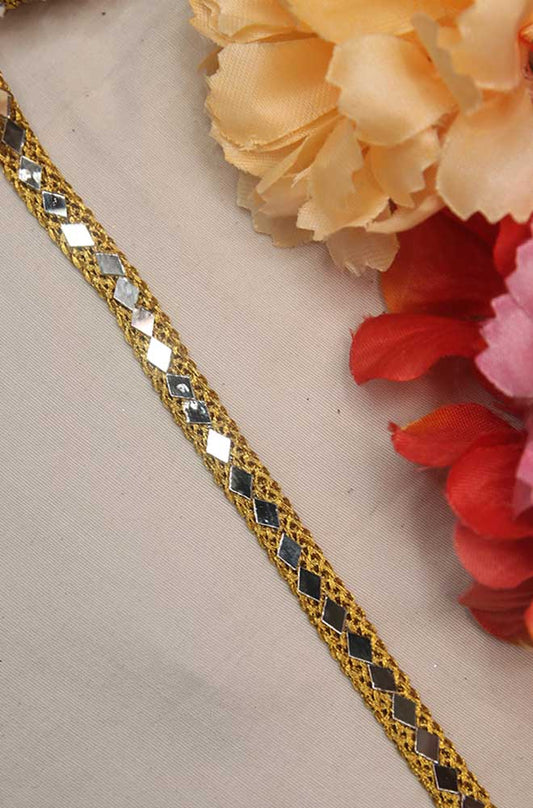 Fancy Laces - Add elegance and charm to your traditional outfits with stunning mirror work lace. - Luxurion World