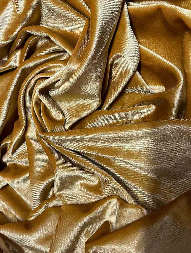 Golden Trendy Velvet Fabric ( 1 Mtr ) - Luxurion World