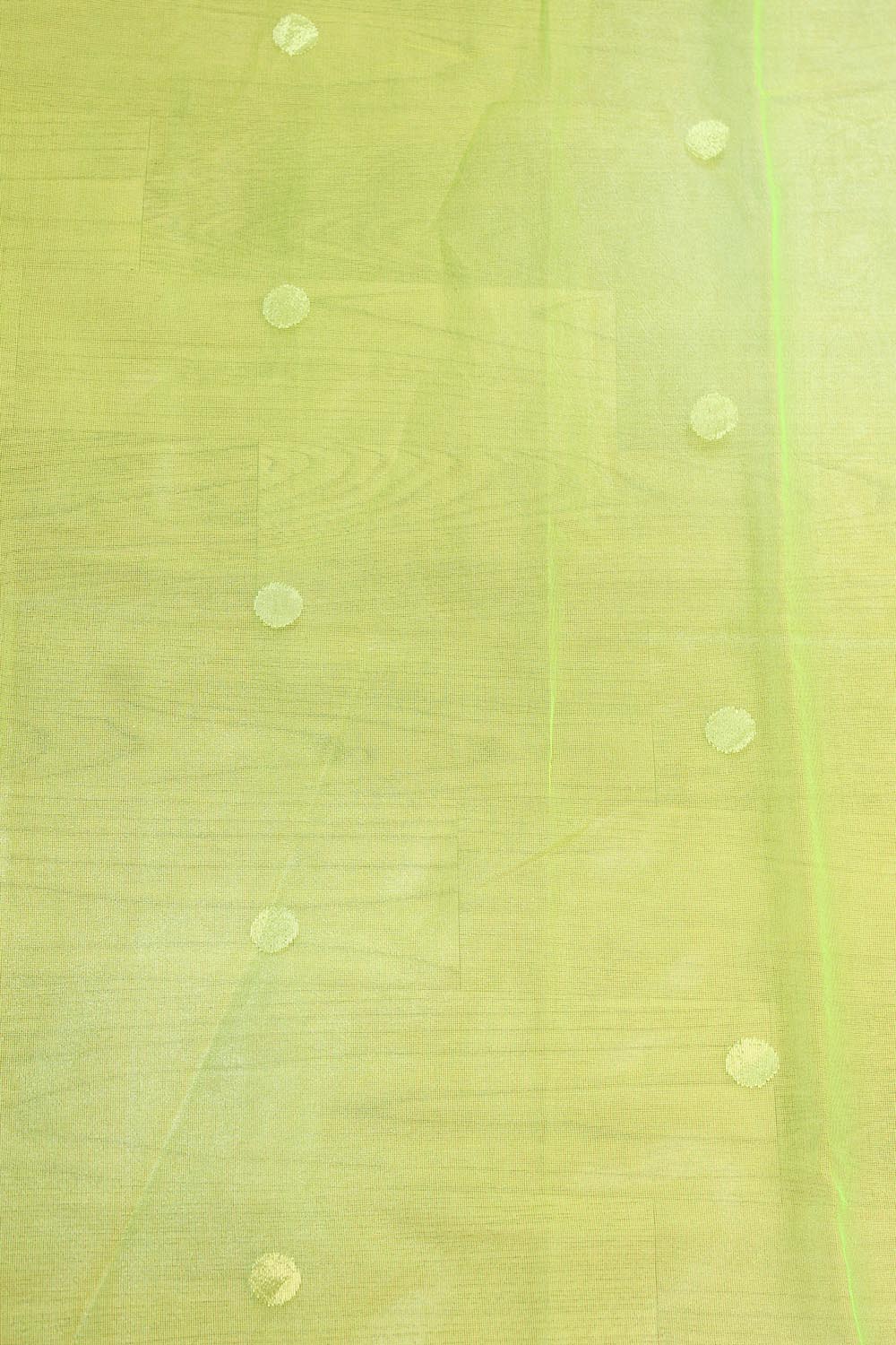 Green Banarasi Net Booti Design Fabric ( 1 Mtr ) - Luxurion World