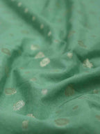 Green Banarasi Silk Fabric ( 1 Mtr ) - Luxurion World