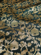 Green Banarasi Silk Fabric ( 1 Mtr) - Luxurion World