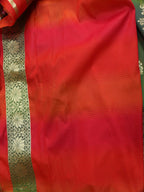Green Banarasi Silk Floral Design Meenakari Saree - Luxurion World