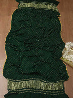 Green Bandhani Modal Silk Dupatta - Luxurion World