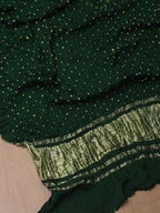 Green Bandhani Modal Silk Dupatta - Luxurion World