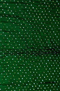 Green Bandhani Pure Gajji Silk Fabric ( 1 Mtr ) - Luxurion World