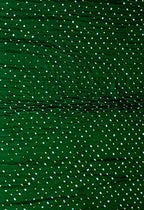 Green Bandhani Pure Gajji Silk Fabric ( 1 Mtr ) - Luxurion World