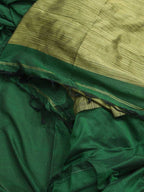 Green Bengal Plain Cotton Saree - Luxurion World