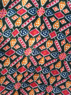 Green Digital Printed Cotton Bandhani And Patola Design Fabric ( 1 Mtr ) - Luxurion World