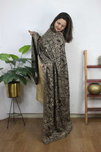 Green Embroidered Trendy Velvet Dupatta - Luxurion World