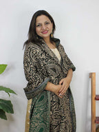 Green Embroidered Trendy Velvet Dupatta - Luxurion World