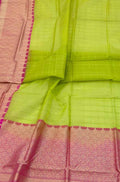 Green Handloom Banarasi Kora Organza Silk Saree - Luxurion World
