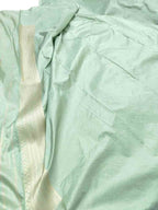 Green Handloom Banarasi Pure Katan Silk Saree - Luxurion World