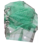 Green Handloom Chanderi Pure Katan Organza Silk Saree - Luxurion World
