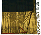 Green Handloom Kanjeevaram Pure Silk Saree - Luxurion World