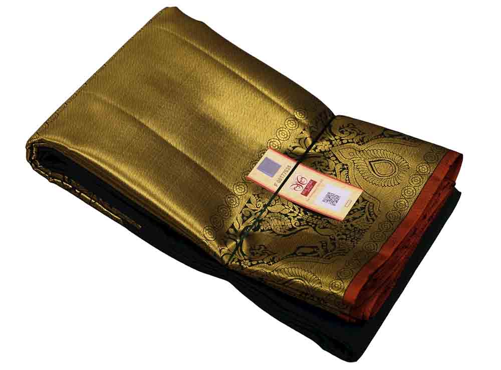 Green Handloom Kanjeevaram Pure Silk Saree - Luxurion World