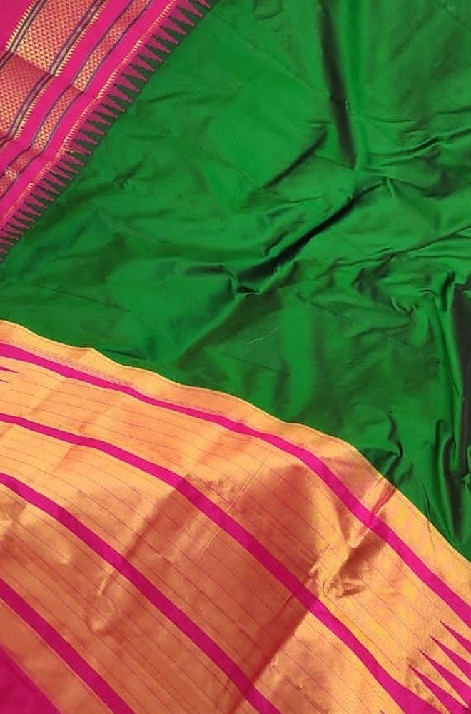 Green Ilkal Pure Silk Saree