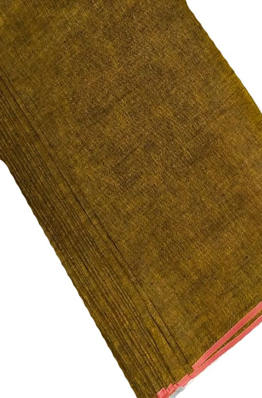 Green Plain Pure Linen Fabric ( 1 Mtr ) - Luxurion World
